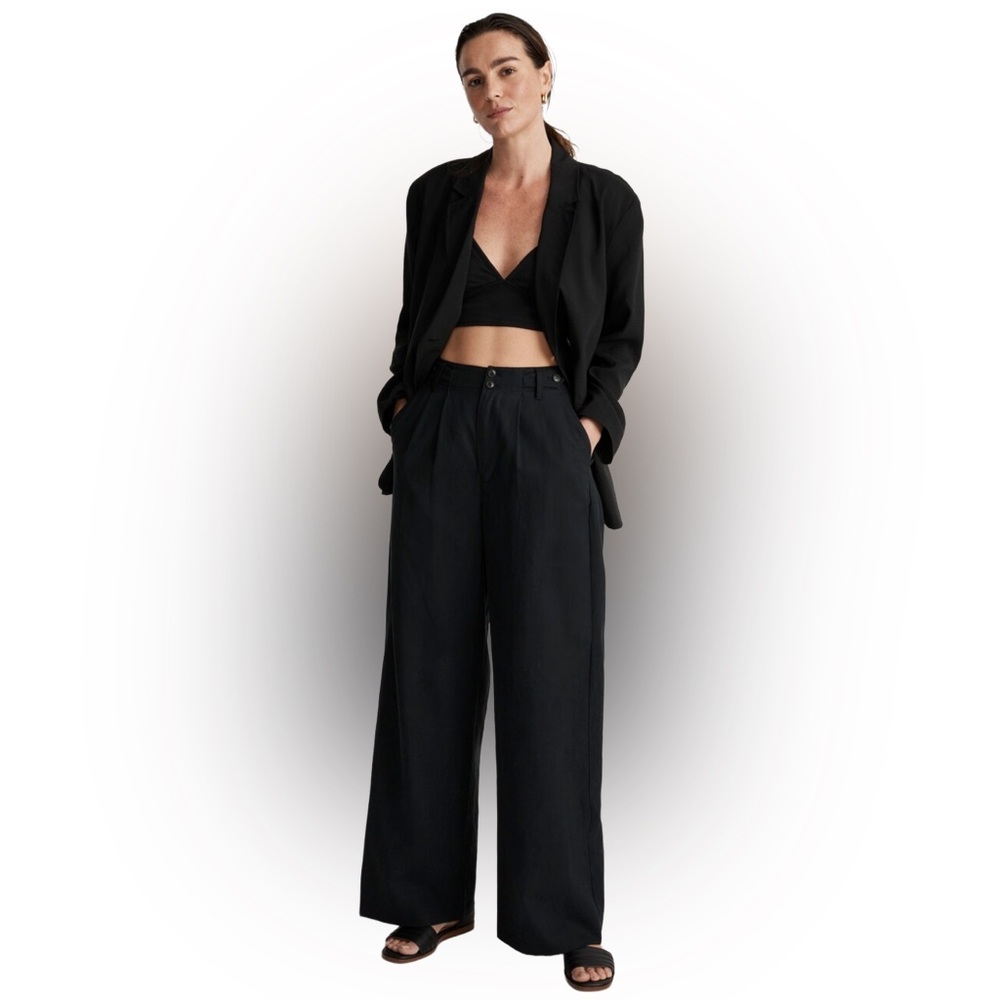 NWT 🖤 MADEWELL Oversized Lightweight Relaxed Blazer/Jacket In Softdrape, Large